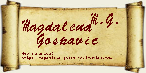 Magdalena Gospavić vizit kartica